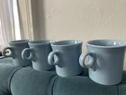 4 Set Fiesta Periwinkle Blue Tom Jerry Mugs 3-1/2" Tall 8 oz. Fiestaware HLC