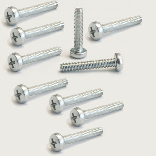 TENAX - Set di 20 parti superiori, con viti filettate M5 x 10 mm