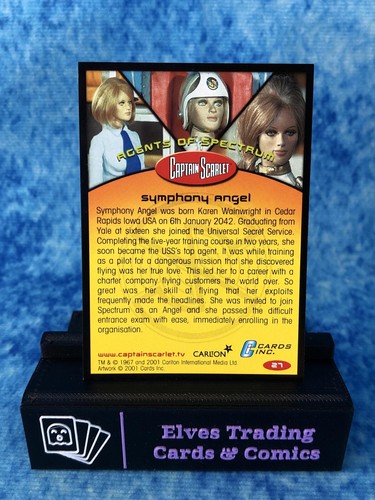 Tarjeta coleccionable Captain Scarlet ÚNICA no deportiva de Cards Inc. 2002 - Imagen 58 de 160