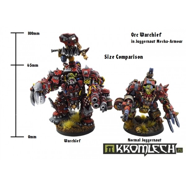 Kromlech Orc Warchief in Juggernaut Mecha-Armour (1) KRM054