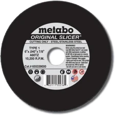(100) Metabo 55.339 55339 6" Slicer Cut-off Wheels-Box of 100