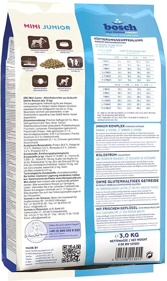 Bosch HPC Mini Junior | Hunde-Trockenfutter zur Aufzucht kleiner Rassen (3 kg) - Bild 2 von 4