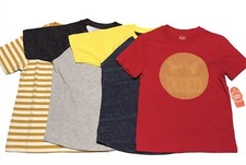 Wonder Nation Little Boys T-shirts Size 4-5 XS Red Gray Black Lot of 4 items