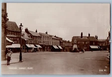 Oxfordshire England Postcard Wantage Market Place c1910 RPPC Photo