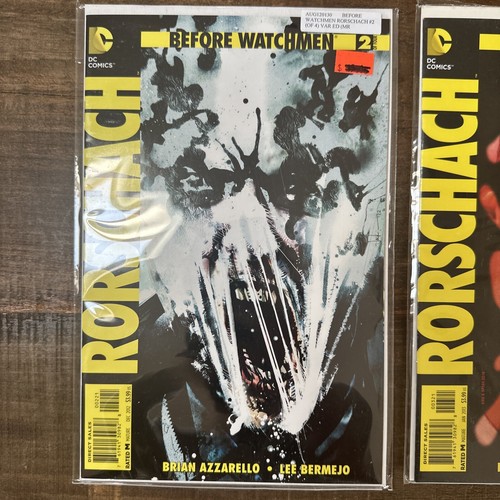 Before Watchmen Rorschach #2 & #3 1:25 Lot Of 2 2012 DC Comic Near Mint Art - Picture 2 of 6
