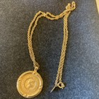 Vintage Sarah Coventry Golden Bust Pedant Necklace. Republique Francaise — photo 6