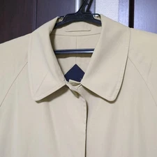 BURBERRY 100% Cotton Coat 9AR Width 19.68" Length 37.00" Auth Women