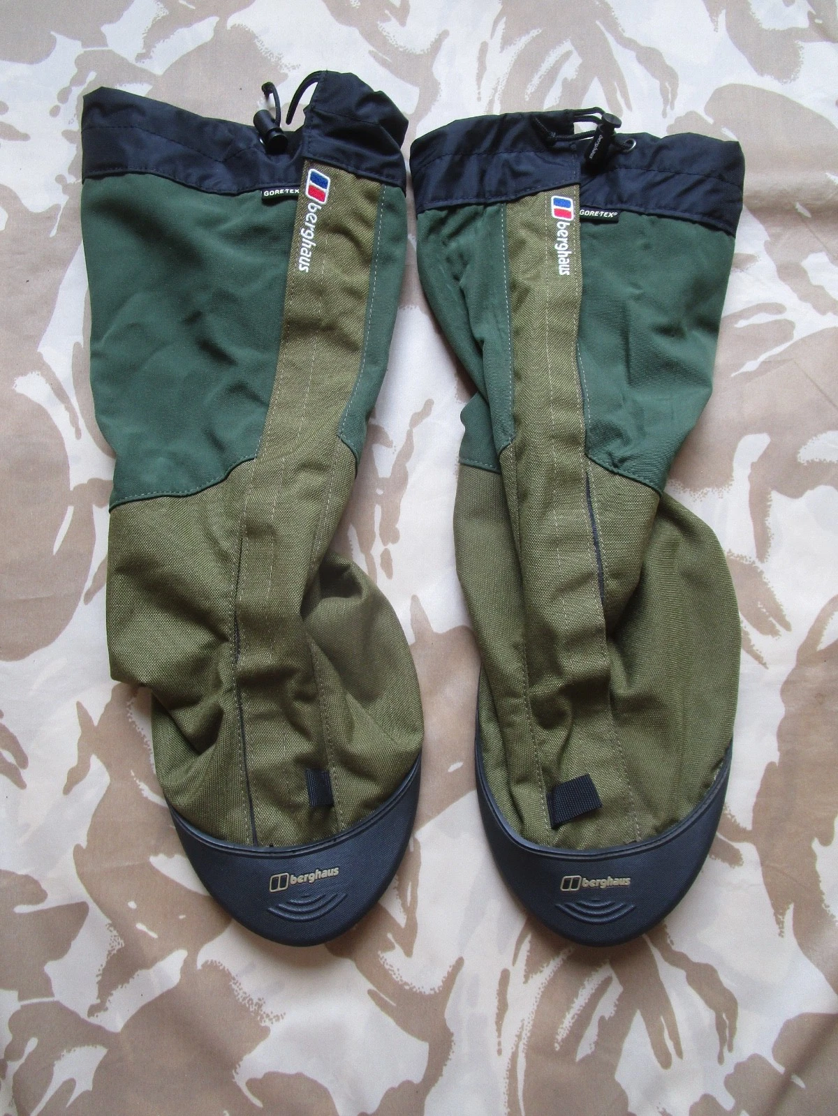BERGHAUS Yeti Attack II GAITERS Hiking GORETEX Boots Camping Walking Army MEDIUM