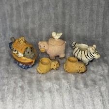 Noah  s Ark Miniature Dollhouse Tea Set Young  s Inc 1995 Loose Replacement Mini