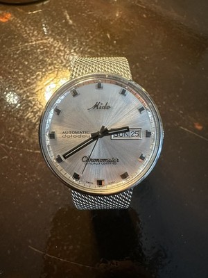 MIDO AUTOMATIC DATEDAY CHRONOMETER OFFICIALLY CERTIFIELD HERRENUHR,