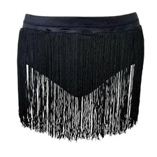 Lot of 15 Black Fringe Skirt Attached Briefs 14-Child Small  1-CL Dance Costume