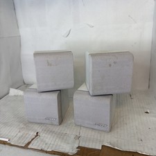 Pair Of Bose Lifestyle Acoustimass Double Cube Surround Satellite Speaker White