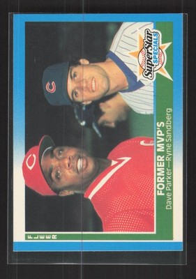1987 Fleer #639 Former MVP's (Dave Parker / Ryne Sandberg) Glossy