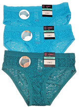 No Boundaries Women s 3-Pack Stretch Floral Lace NOBO Cheeky Panties Size Small