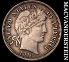 1916 Barber Dime - Scarce  Extra Fine / Almost Uncirculated  No Reserve  #K135