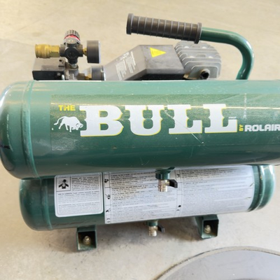 #ad Rolair FC2002 2 HP Twin Stack Compressor with Overload Protection and Manual ... $325.00