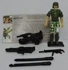 1993 GI JOE BACKBLAST V2 FIGURE W/CARD/MISSILES/LAUNCHER/SUBMACHINE GUN/RIFLE