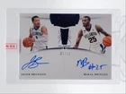 JALEN BRUNSON MIKAL BRIDGES 2018-19 FLAWLESS DUAL SAPPHIRE AUTO /15 Q5966