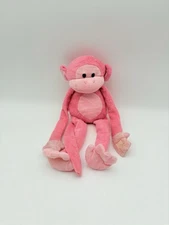 Circo Pink Monkey Plush Toy Long Arms Legs Hooks Loops Stuffed Toy 16”