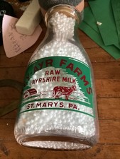 Key-Ayr Farms milk ,St Marys,PA,two color pyro,mint condition,PT,image toddler