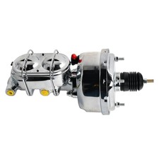 7 Chrome Street Rod Power Brake Booster Master Cylinder Kit Brakes Custom Car 7 Chrome Street Rod Power Brake Booster Master Cylinder Kit Brakes Custom Car