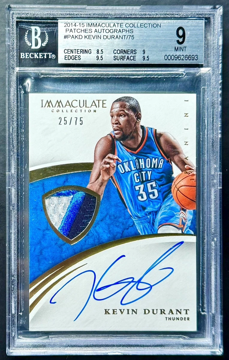 Kevin Durant Basketball Trading Cards Autographed Sports 2014-15
