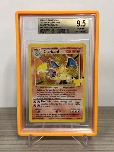 Pokemon 25th Anniversary Celebrations Charizard 4/102 BGS 9.5