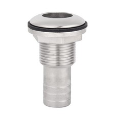 Boat Thru-Hull Fitting Drain 316 Stainless Steel for 1" I.D. Hose Marine