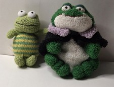 Russ Berrie Home Buddies 4" Terry Beanbag Dracula Frog Rare "Fracula" 1990s HTF