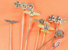 8 x Miniatur Luftwaffe 57iger Version Frontflugspange, Beobachterabz. Schlachtfl