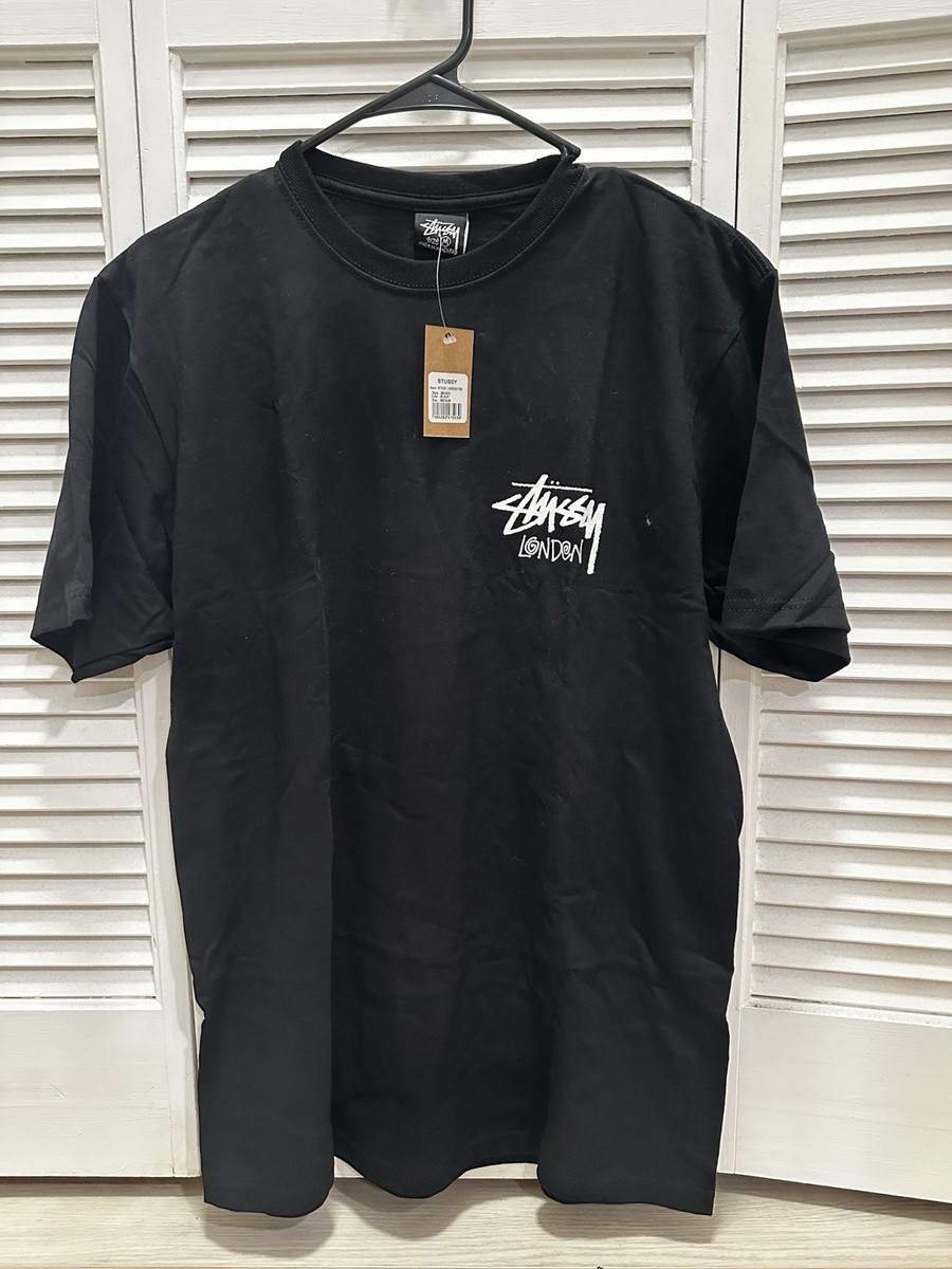 トップス STUSSY LONDON TEE Stussy Chapter Tee London Men's Medium Size Black Short