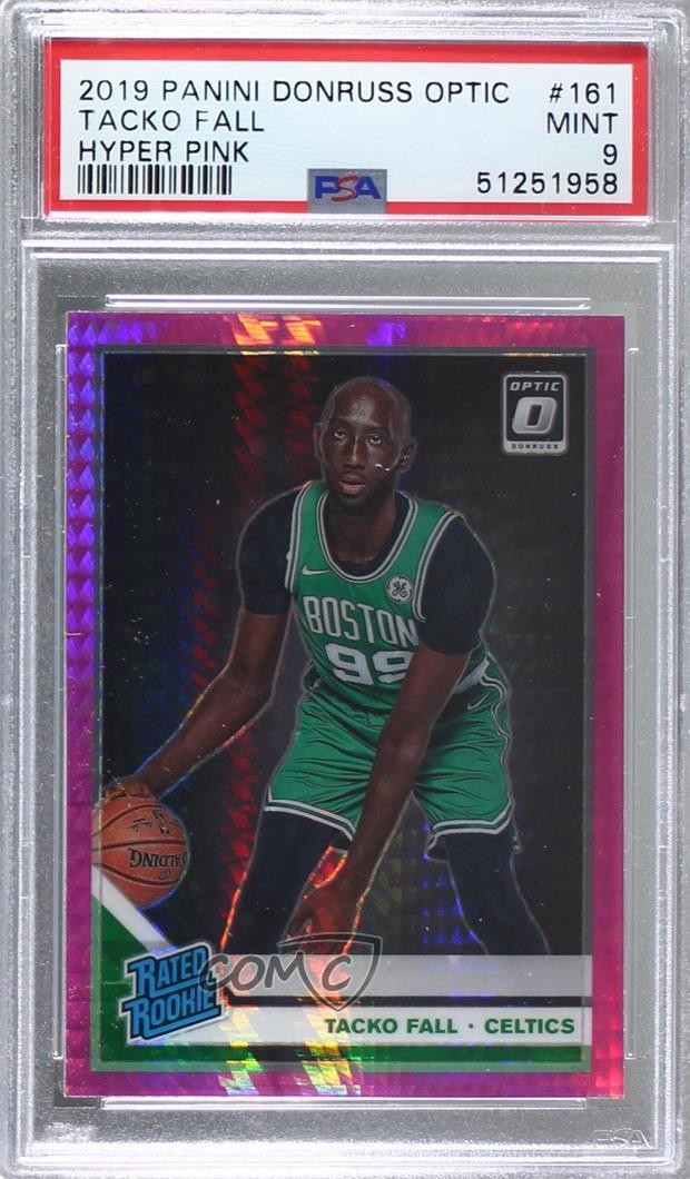 2019 Donruss Optic Rated Rookie Pink Hyper Prizm Tacko Fall #161 PSA 9 MINT 8d2