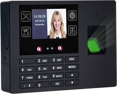 Employee Time Clocks for Small Business, Versatile 4 in 1 Time Machine (Face + F