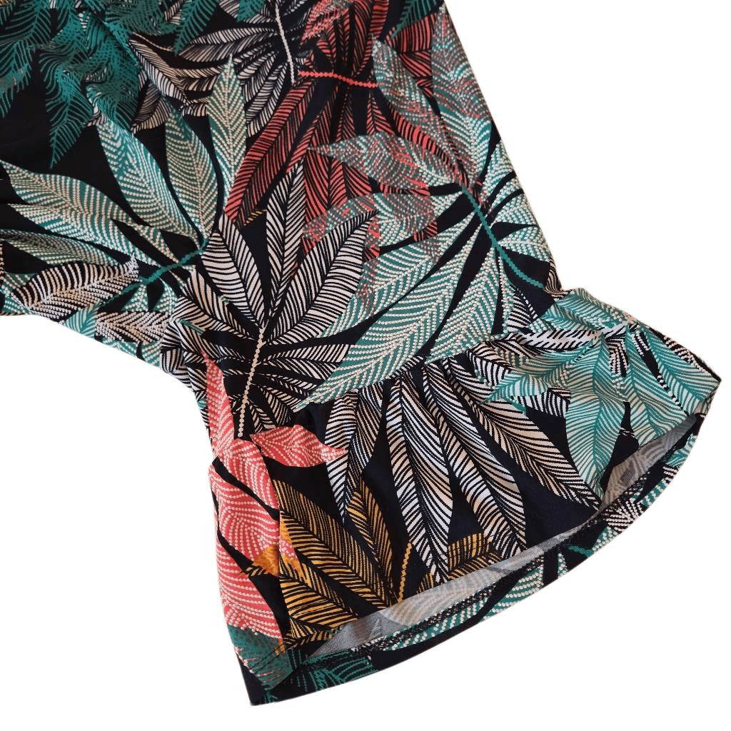 Ruby Rd Womens Tropical Leaf Pullover Side Tie Sh… - image 6