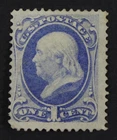 CKStamps: US Stamps Collection Scott#145 1c Franklin Unused NG