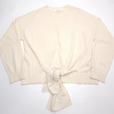 Frame Wool Cashmere Blend Twist Sweater Off White LWSW0294 -Flaw