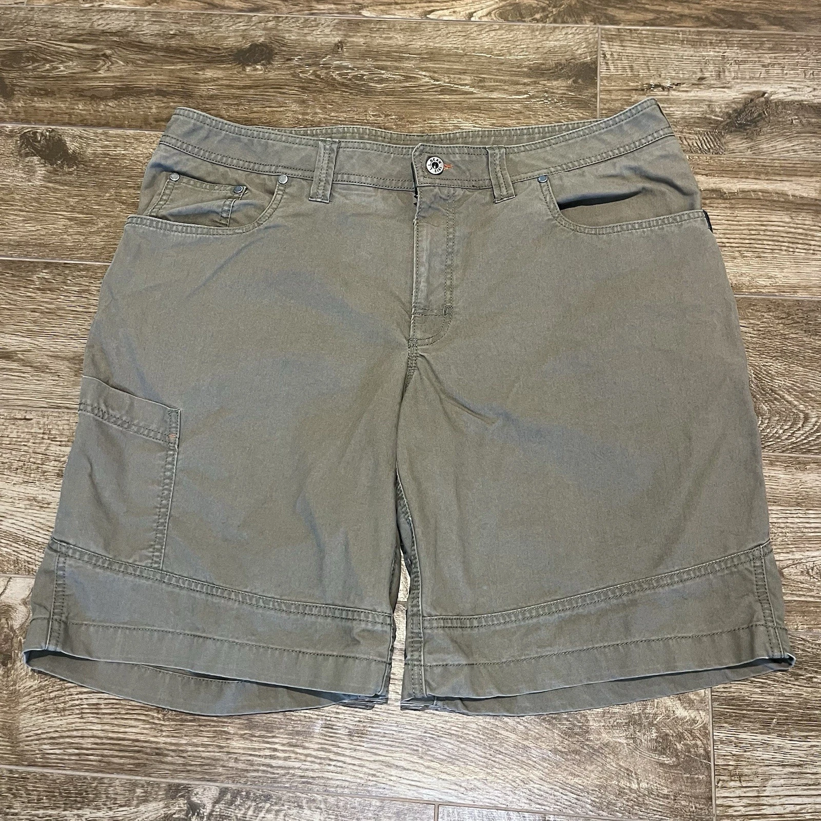 LL Bean Beanflex Shorts Mens 38 Green Standard Fit Outdoors Hiking 9” Gorpcore