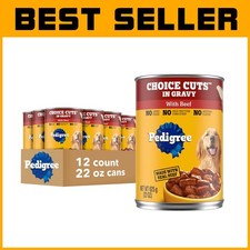 Beef Choice Cuts in Gravy Wet Dog Food, 22 oz x 12 3.43 per gallon