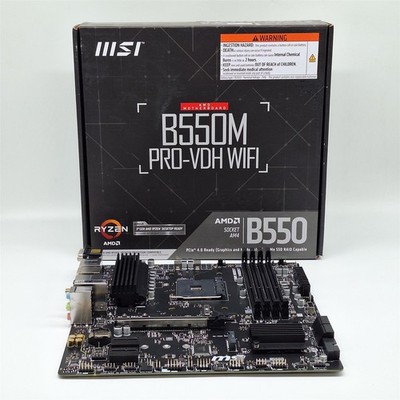 MSI B550M PRO-VDH WiFi ProSeries Motherboard (AMD AM4, DDR4, Micro-ATX)