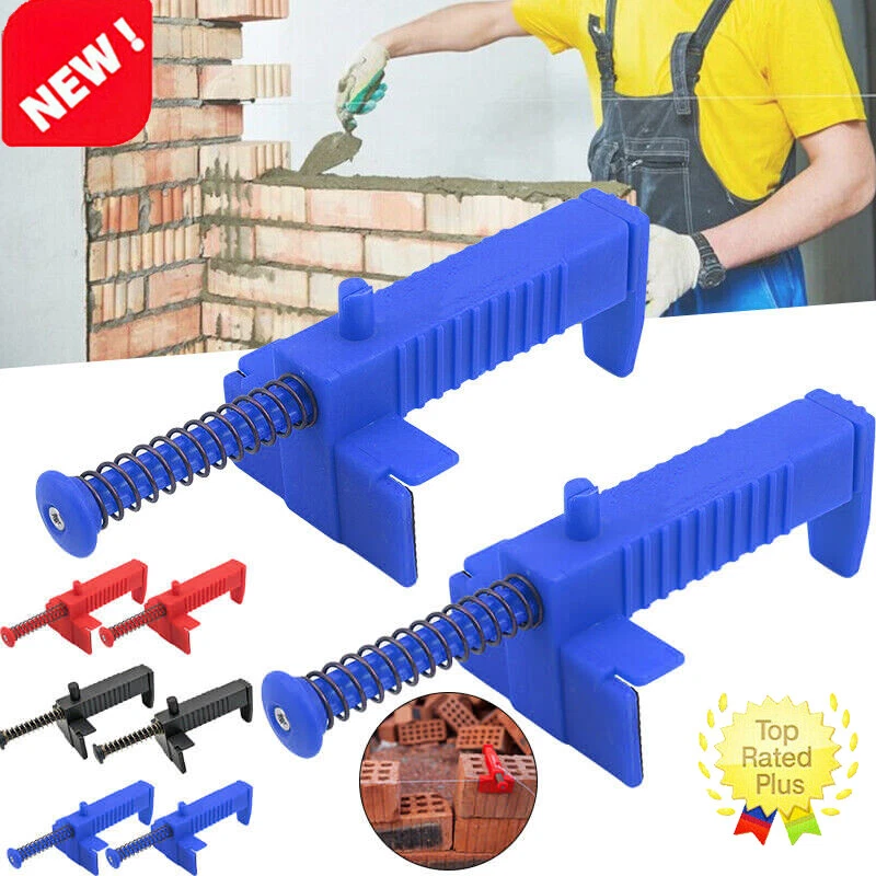 2Pcs Brick Liner Clamps Runner Wire Drawer Bricklaying Fixer Tool for Building