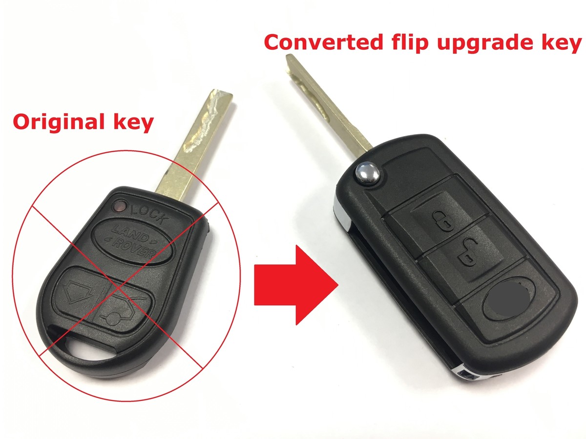 Flip upgrade service for Range Rover L322 3 button remote key 2002