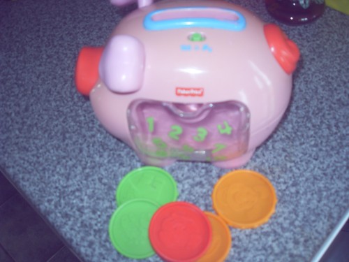 Fisher Price Piggy Bank with 5 Coins educational toy working - Picture 3 of 7