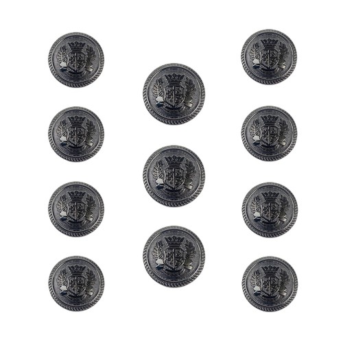 1set Shield Metal Buttons Set for Suit Blazer Jacket Sport Coat DIY Craft Fabric - Picture 6 of 14