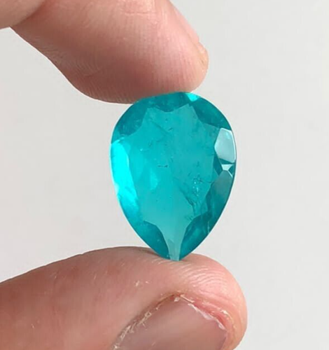 18x14 MM Paraiba Tourmaline, Top Quality paraiba tourmaline Doublet Gemstone - Picture 3 of 5
