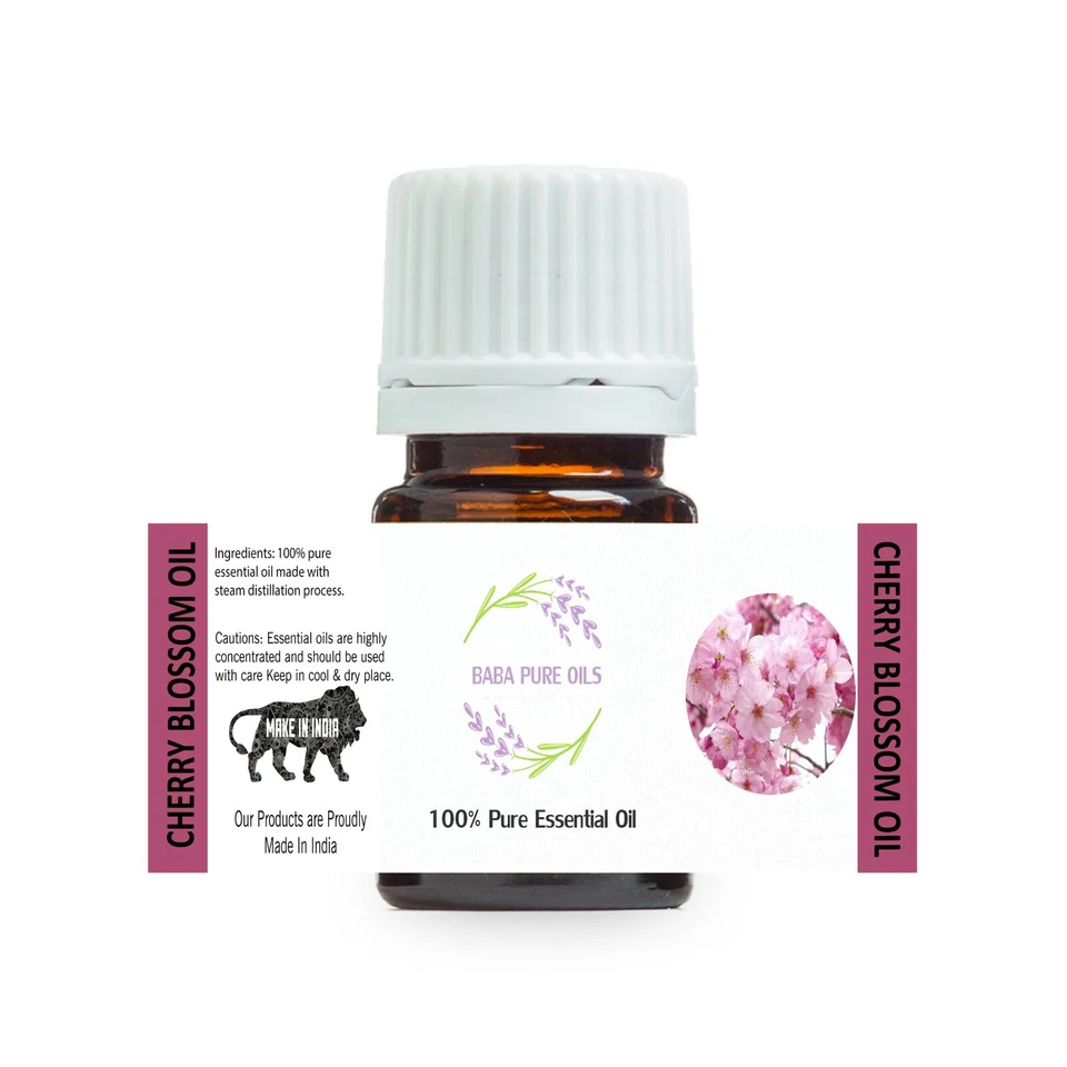 GUZARISH CHERRY BLOSSOM OIL PURE NATURAL ESSENTIAL PURE ORGANIC FROM INDIA USD