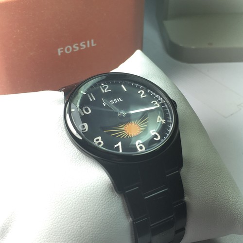 Fossil Men's Agent Black Dial Black 