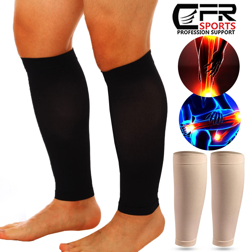 Calf Support Sleeves Leg Compression Socks for Runners Shin Splint Varicose  Vein