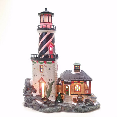Beauty Restored Enchanted Forest Lighthouse Flashing Red Bulb #289-0399 Est.1958