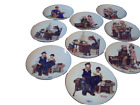 9 Norman Rockwell Museum Collector - Decorative Plates - Set of 9 Plates - 6.5"