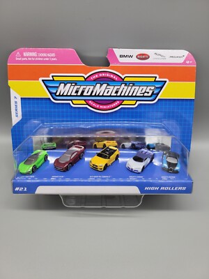 Micro Machines High Rollers Cars Set #21 Series 7 Jazwares Sealed